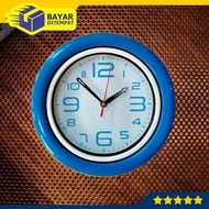 Plain Wall Clock D25 biru