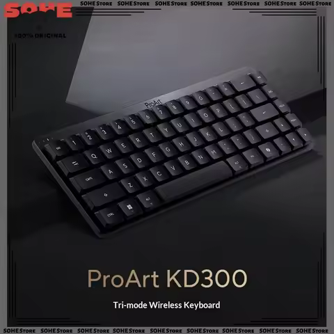 New ASUS ProArt KD300 Tri-Mode Wireless RX LP Low Profile Optical Axis Keyboard 65% Layout