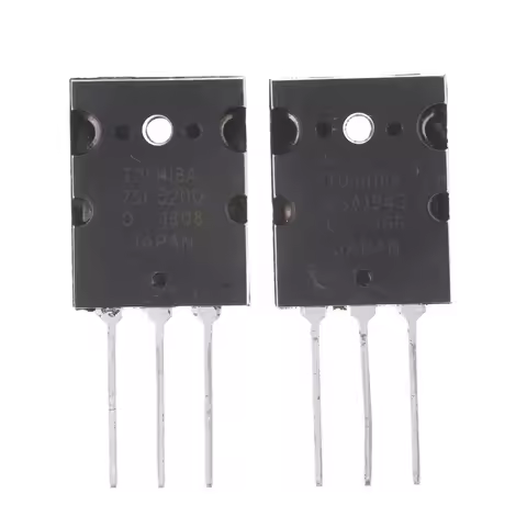 2Pcs 2SA1943 2SC5200 TO-3PL Silicon NPN + PNP Audio Amplifier Transistor