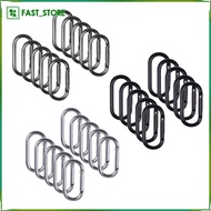 [Wishshopelxn] 10 Pieces 2" Aluminum D Ring Carabiners Clip D Ring Small Keychain Carabiner