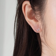 niprich888 - bubblegum gem nabi piercing จิวหูผีเสื้อสีชมพูเงินแท้ เหมาะสำหรับคนแพ้ง่าย