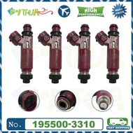 4pcs Fuel injector 195500-3310 For MAZDA 3 BK MX5 1.6L 1.8L L4 B6ZE Z681-13-250 1955003310 195500 33