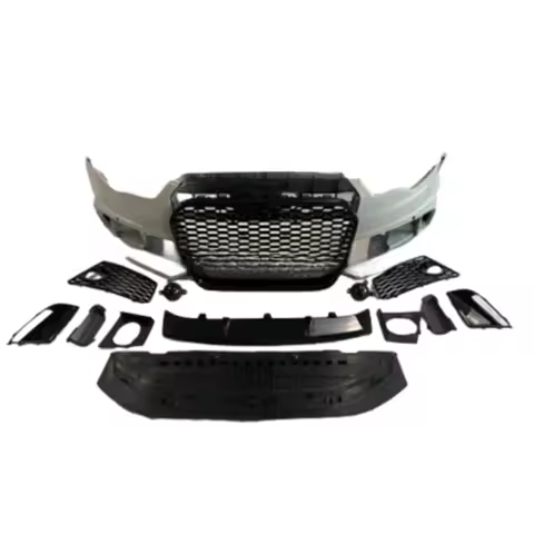 For Audi A6 C7 2013 2014 2015 RS6 Front Bumper Kits A6 Body Kit Upgrade Replacement Wide Full Bodyki