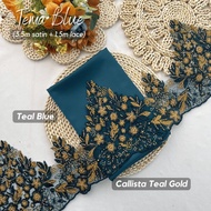 (SATIN LACE) TEMA TEAL WARNA HOT RAYA 2026 COMBO COLOUR TEAL SET KAIN PASANG I SET SEDONDON I KAIN S