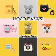 【Fast Shipment】For HOCO EW50/51 Case Earphone Case Anime Cartoon Styling Soft Silicone Casing