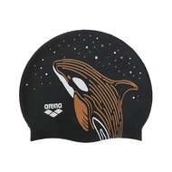 หมวกน้ำกันน้ำสำหรับผู้ชายและผู้หญิง ขนาดใหญ่ ปกป้องหู ไม่รัดหัว ลายฉลาม เหมาะสำหรับผมยาว หมวกน้ำลายฝ