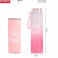 AONEZ Hello Master AS Portable Plastic Bottle 460ML Bottle/ + Pouch