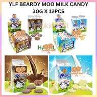 YLF BEARDY MOO MILK TABLET 30G X 12PCS CHOCOLATE CANDY (HALAL) Pumpkin Mall
