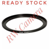 Step Up Filter Ring 72 to 82 72mm to 82mm 72-82 mm Adapter Converter Camera Lens Filter