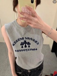 Chrome Hearts Grey Tank Top克羅心全新灰色背心