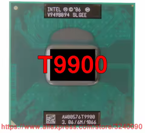 Original lntel Core 2 Duo T9900 CPU (6M Cache, 3.06 GHz, 1066 MHz FSB , Dual-Core) Laptop processor 