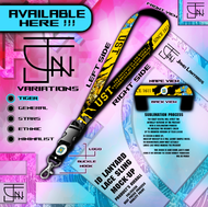 UST Black Variant | University of Santo Tomas | ID Lace Lanyards with Customized Sling Designs