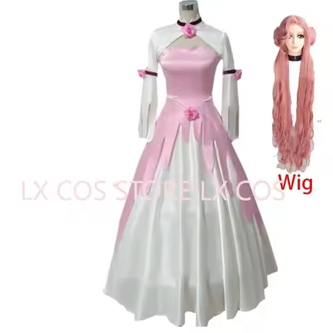 Euphemia Cosplay Costume White and Pink Dress Custom Size Anime Clothes