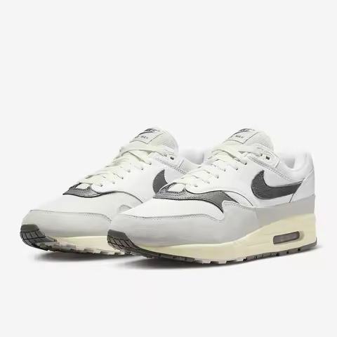 Nike Official Authentic Air Max 1 Men's Wear-resistant and Cushioned Running Shoes HJ3498-007