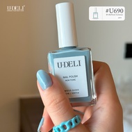 สีทาเล็บกึ่งเจล ไม่อบ U-DELI U-690 Blue Vegan Nail Polish ยาทาเล็บ ทาเล็บ โทนนี้กำลังฮิต! ทาเล็บสวยๆ