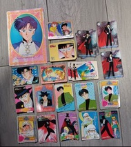 美少女戰士(禮服蒙面俠) 地場衛  書籤貼紙 Carddass PP card 天田 眼鏡廠