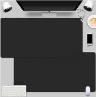 電腦桌墊鍵盤墊（雙面-黑色+黑色80*40cm）