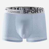 New Mens Underwear Mens Ice Mesh Boxer Pants Breathable Mesh Boxer Shorts Shorts Youth Shorts Summer