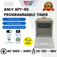 ANLY APT-6S AC Timer DC Timer 100V-240V 12V-48V Taiwan Digital Programmable Electronic Timer Switch 