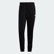 Adidas กางเกงกีฬาขายาวผู้ชาย Essentials Warm-Up Tapered 3-Stripes Track Pants | Black/White ( H46105 )