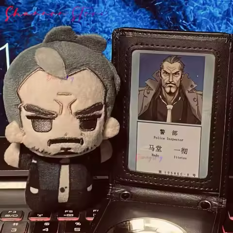 10cm Anime Ace Tyrell Badd Plushie Game Attorney Tyrell Badd Plush Stuffed Collectible Keychain Pend