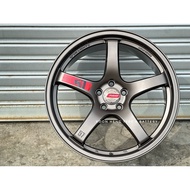 New Car Sport Rim Flow Forming RAYS GRAMLIGHT 57CR 18x8.5J 5x100 ET38 MATT BRONZE - READY STOCK
