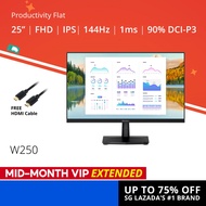PRISM+ W250 25" 144Hz Productivity Flat Monitor [1920 x 1080][NEW UPGRADE FROM 24'']