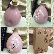 中式日式酒壺，櫻花桃花粉紅，🌹瓶vase, Chinese Japanese wine bottle,亦可做花瓶
