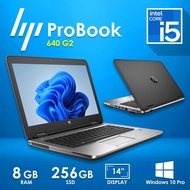HP ProBook 640 G2 14" Business Laptop, Intel Dual Core i5-6th Gen, 8GB RAM 256GB SSD, FHD Display, Windows 10 Pro | Microsoft Office | REFURBISHED
