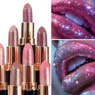 Fine Glitter Pearlescent Lipstick Metal Pearlescent Lipstick Glitter Lip Gloss Moisturizing Moisturi