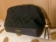 Oroton 暗花黑色迷你散子包 全新