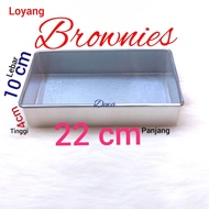 loyang brownies uk 22x10x4/loyang brownies/loyang kue brownies