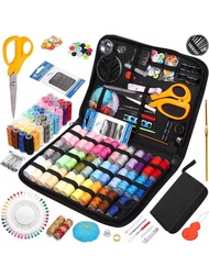 1pc Portable Sewing Kit, Household Sewing Tool Set A/B/C/D (Selectable), Thread Box, Needles, Sewing