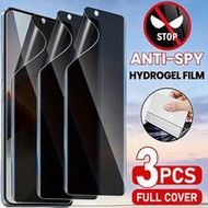 3Pcs Anti Spy Hydrogel Film Explosion-Proof, And Scratch Resistant Anti Peeping Mobile Screen Protec