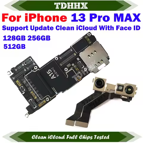100% Working LL/A For iPhone 13 Pro max Motherboard Full Chips Mainboard Clean iCloud Main Logic Boa