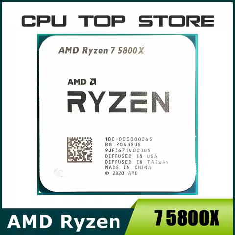 AMD Ryzen 7 R7 5800X 3.8GHz 8-Core 16-Thread CPU Processor Socket AM4