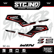HONDA STRIPING STICKER WIN 100 14HONDA