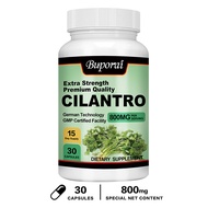 Cilantro - 800 mg 120 Capsules - Vegan Cilantro Supplement Rich in Antioxidants Natural Cleansing an
