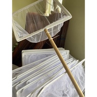 Long handle racket. used to scoop shrimp, used in 35x45cm ponds, handle about 80cm long for raising 