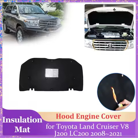 Car Hood Insulation Pad for Toyota Land Cruiser V8 J200 LC200 2008~2021 Engine Cover Liner Cotton So