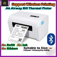 A6 Thermal Printer Waybill Printer Wireless Bluetooth Printer Thermal Printer Waybill AWB Sticker-ly