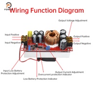 Foriot DC-DC Bộ chuyển đổi tăng áp 1800W 40A Mô đun tăng áp