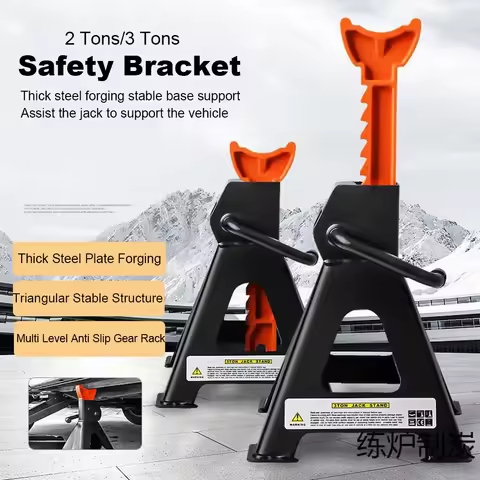 3 Ton / 6 Ton Heavy Duty Axle Stand Steel Adjustable Axle Jack Holding Stands for Car Van Lifting To