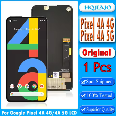 Original For 5.81inch Google Pixel 4A 4G LCD Display Touch Screen Digitizer Assembly For 6.2inch Goo