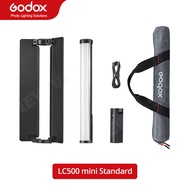 Godox LC500ขนาดเล็กสีขาว LC500R ขนาดเล็กสีดำ2500K-8500K RGB เทคนิคแสงแท่งไฟ LED โคมไฟท่อมือถือที่มี