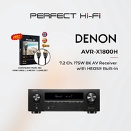 [FREE Audioquest Pearl HDMI Cable 1.5 Meter]Denon AVR-X1800H 7.2Ch Atmos Network AV Receiver