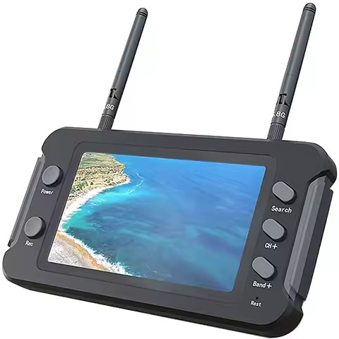 Wholesale SoloGood 4.3inch FPV Monitor 5.8ghz 40CH 800 x 480 LCD Wireless Receiver Monitor Built-in 