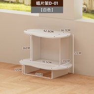 ชั้นวางแผ่นเสียงแบบแสดง Black Vinyl Record Player Storage Rack CD Disc Holder Audio Record Player Pl