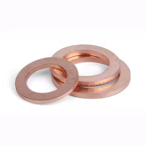 10PCS M12 M13 M14 M15 M16 M17 M18 M19 M20 Brass Copper Sealing Boat Crush Washer Flat Gasket Ring Su