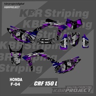 CRF 150L sticker CRF 150L striping HONDA motorbike motorbike sticker variation Racing F-04 TRANSPARE